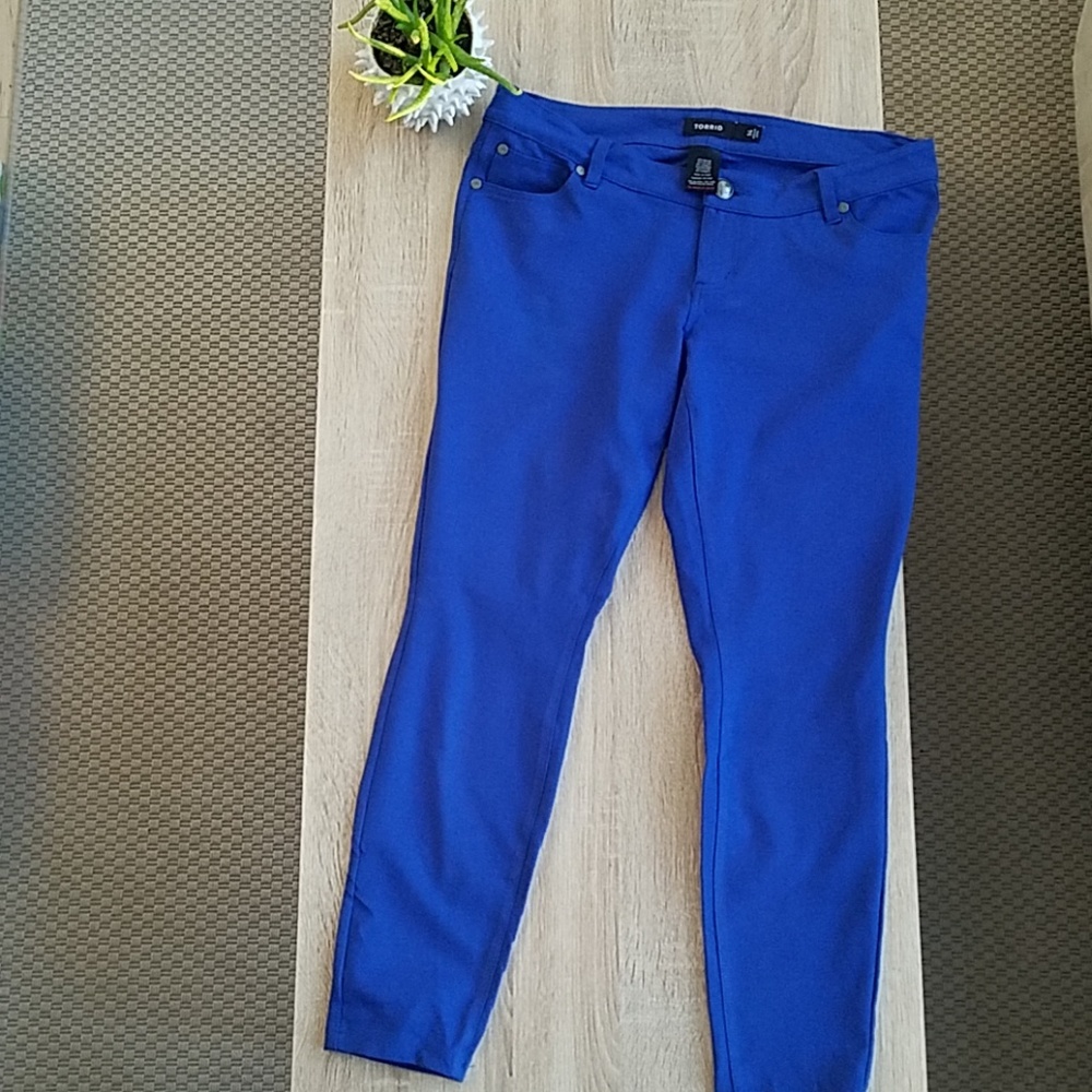 Torrid Royal Blue Ankle Pants